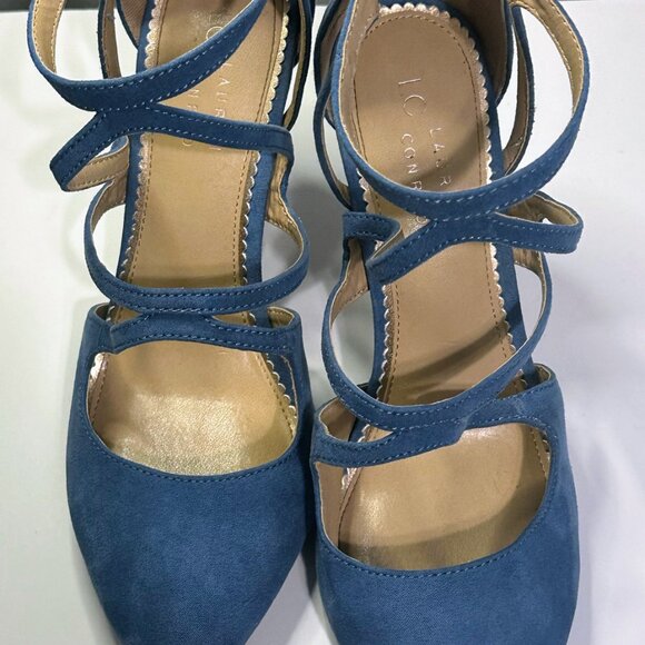 LC Lauren Conrad Blue Strappy Heels - Picture 11 of 13